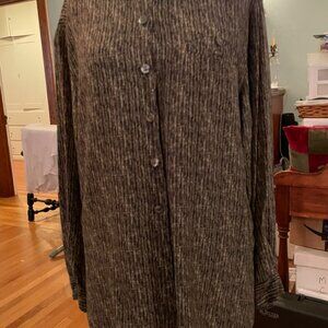 Silk shirt by Chico's Design, size 3